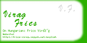 virag frics business card